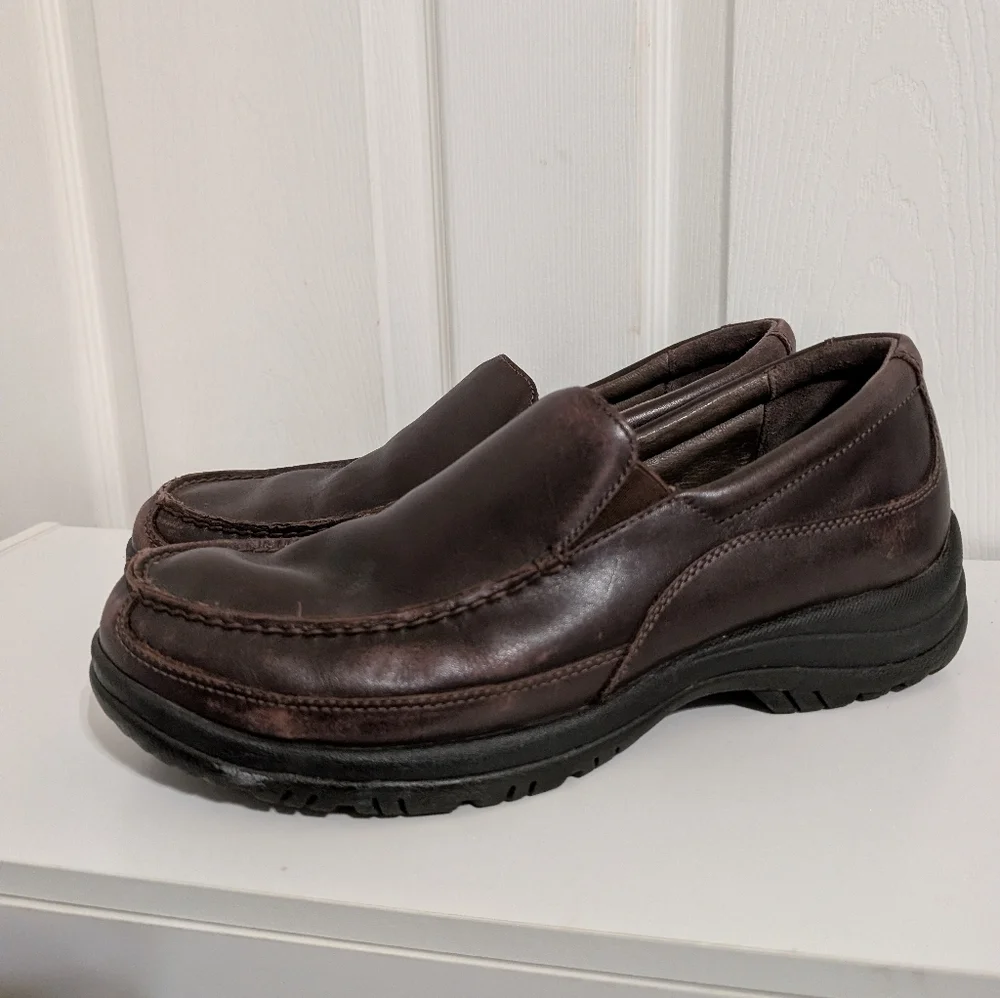 Dansko Wayne Mens Shoes Size EU 47 US 13.5-14 Brown Leather Comfort